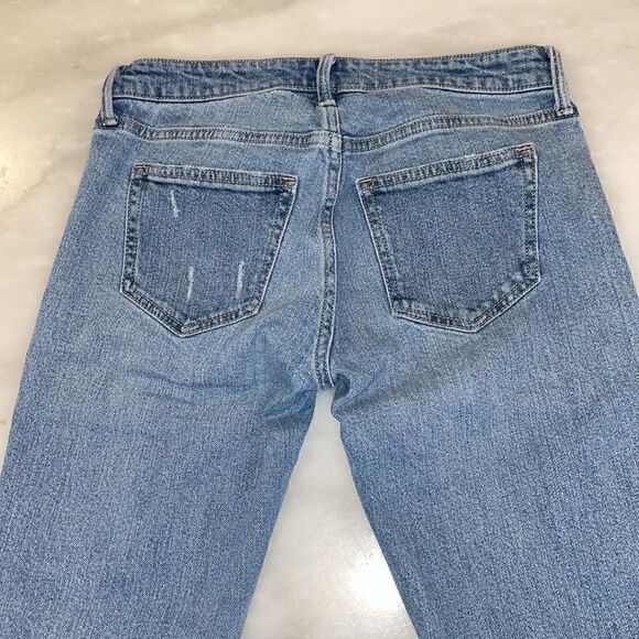 Gap Denim Girlfriend Distressed Ankle Jeans - Picture 11 of 14